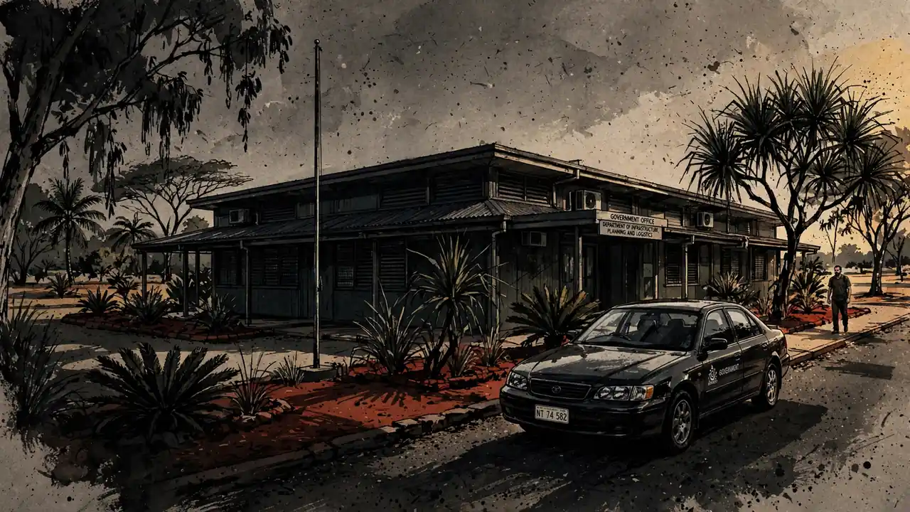 Government regulatory office in Darwin under bright tropical daylight